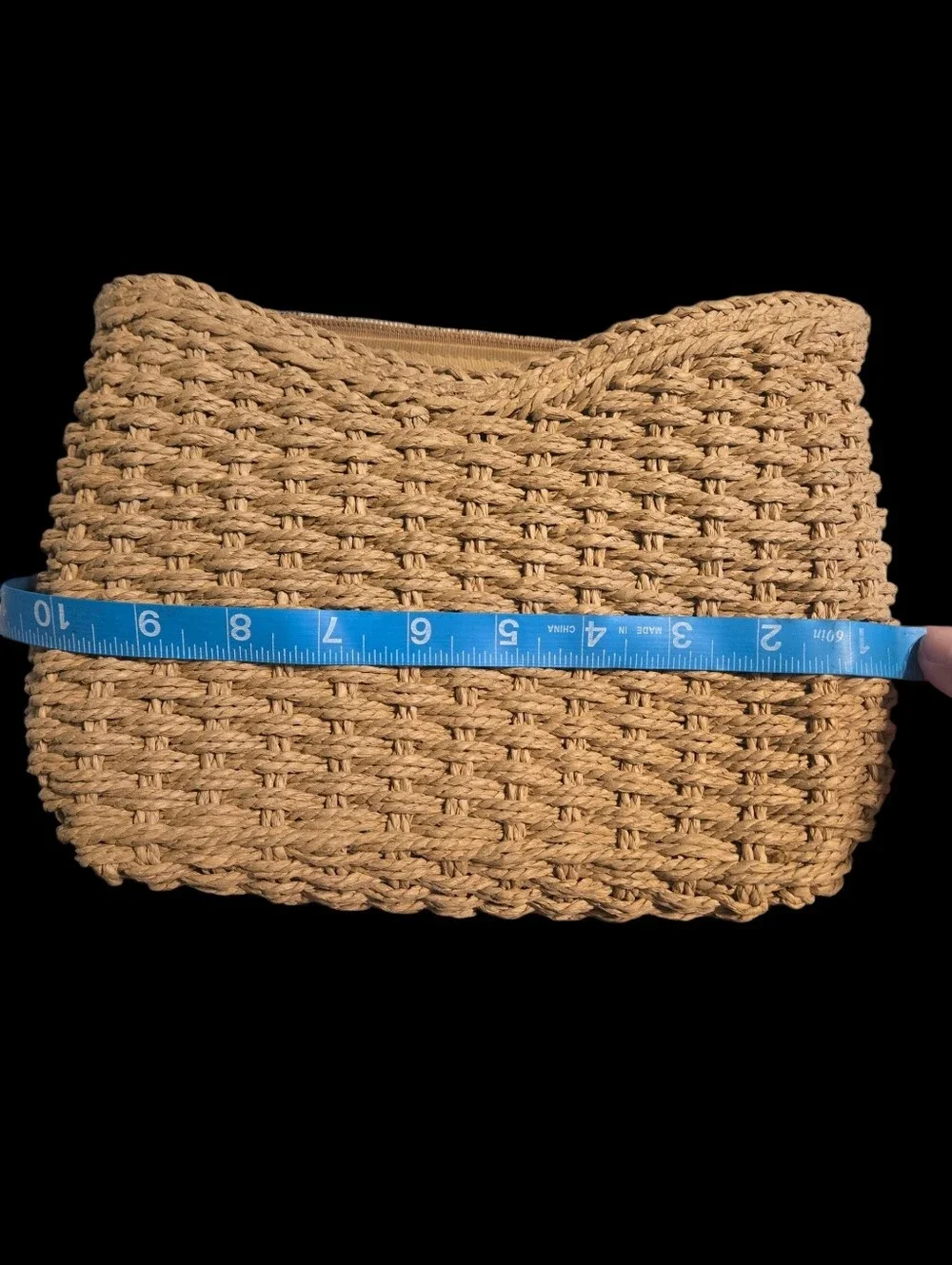 Straw Woven Handbag Purse, NWOT beachy Boho Vacation Resort 2 Straps!